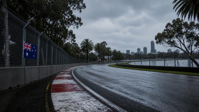 F1 25 Melbourne Albert Park pisti yarış görünümü